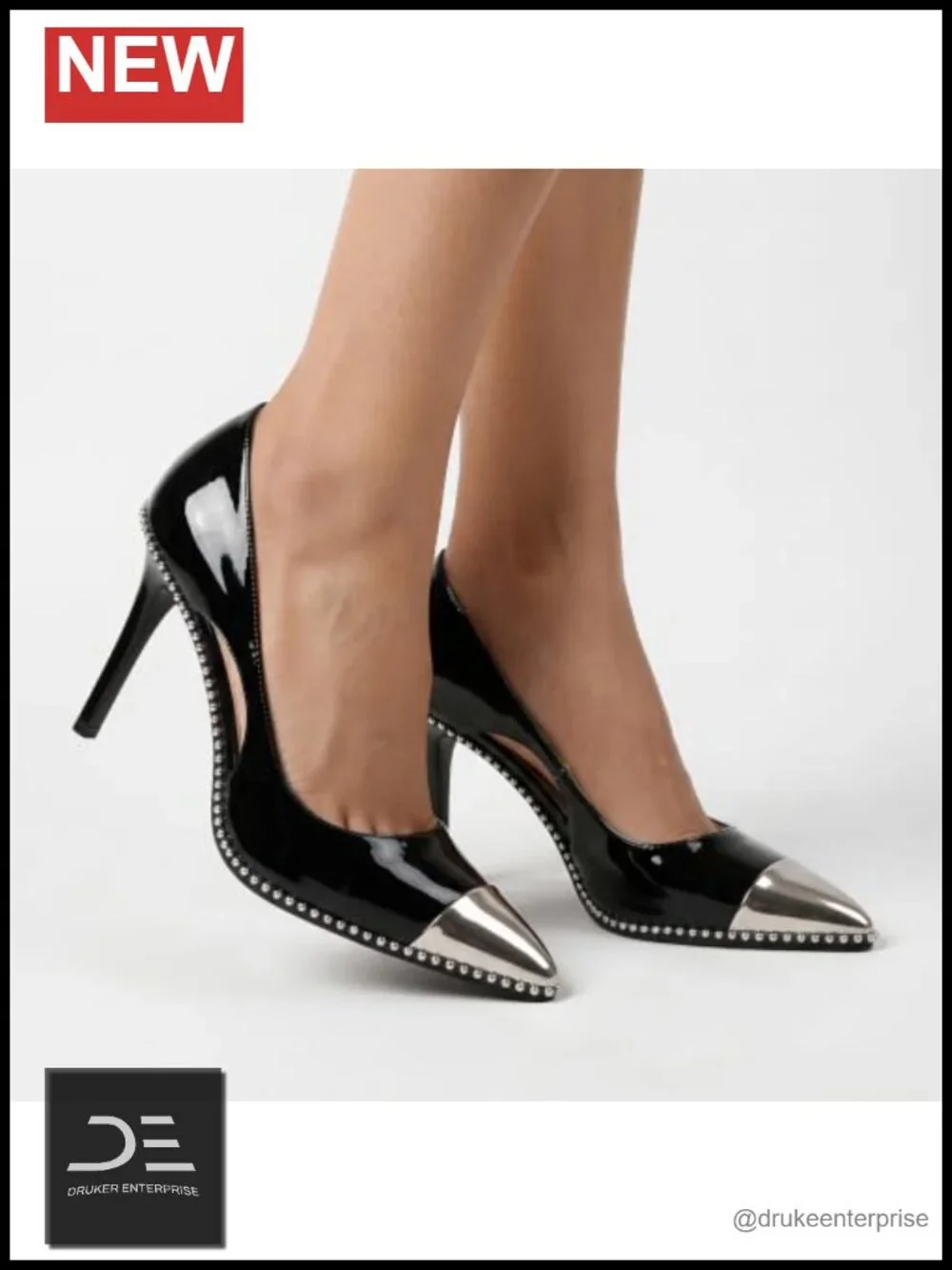 Women's Stiletto Heel Pumps Beaded Pointed Toe Dress Shoes